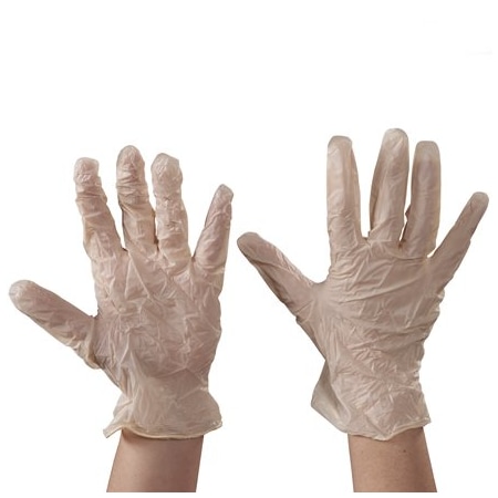 Bsc Preferred Disposable Gloves, 5 mil Palm, Latex, Powder-Free, L, 100 PK, White BUY00711852